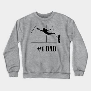 #1 Football Dad Crewneck Sweatshirt